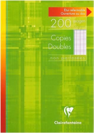 Een clairefontaine copies doubles non perforatie a4 seyes koop je bij NiceSupplies.nl