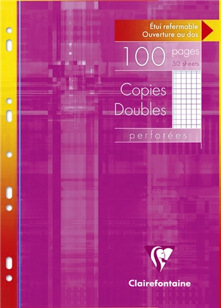 Een clairefontaine copies doubles perforées a4 geruitlé 5-5 koop je bij NiceSupplies.nl