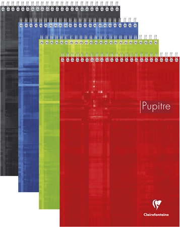 Een clairefontaine spiraal-notitieblok pupitre din a4 geruit koop je bij NiceSupplies.nl