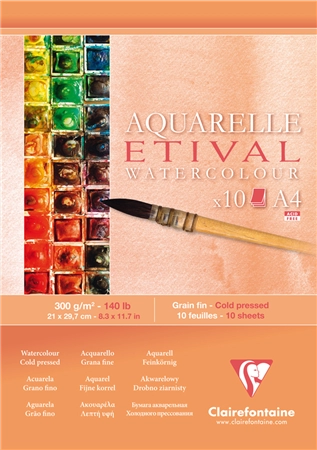 Een clairefontaine studentblok aquarele etival din a4 koop je bij NiceSupplies.nl