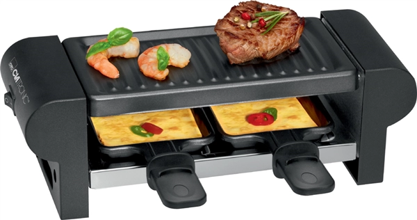 Een clatronic raclette-grill rg 3592 zwart koop je bij NiceSupplies.nl