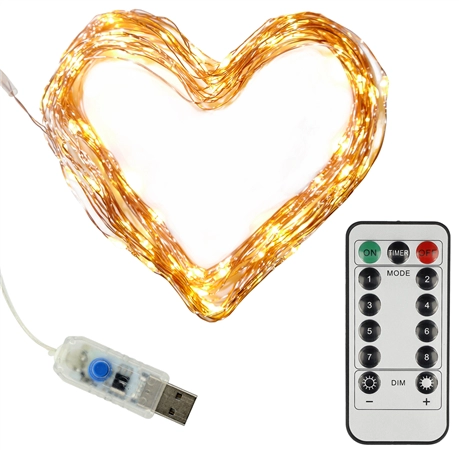 Een clauss led-mini-lichtslang usb-aansluit en afstandbediening koop je bij NiceSupplies.nl