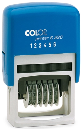 Een colop cijferstempel printer s226 6-cijferig blauw koop je bij NiceSupplies.nl