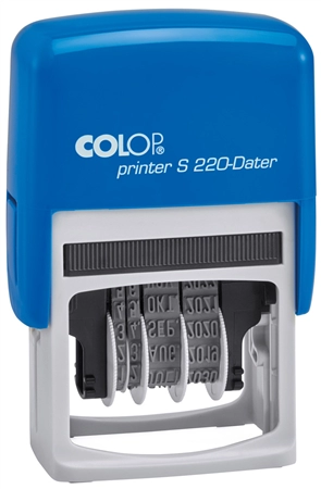 Een colop datumstempel printer s220 blauw/grijs koop je bij NiceSupplies.nl