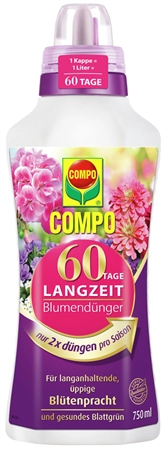 Een compo 60 tage langzeit bloemenmeststof 750 ml koop je bij NiceSupplies.nl