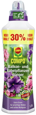 Een compo balkon-en k?belplantenmeststof 1-3 liter koop je bij NiceSupplies.nl