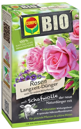 Een compo bio rosen langwerkzame meststof met schapenwol 2 kg koop je bij NiceSupplies.nl