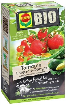 Een compo bio tomaten langwerkzame meststof met schapenwol 750gr koop je bij NiceSupplies.nl