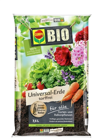 Een compo bio universele aarde turfvrij 40 liter koop je bij NiceSupplies.nl