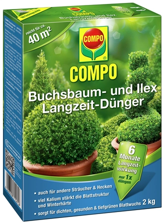 Een compo boeksbaum-en ilex langwerkzame meststof 2 kg koop je bij NiceSupplies.nl