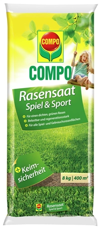 Een compo rasensaat spiel en sport 8 kg voor 400m2 koop je bij NiceSupplies.nl