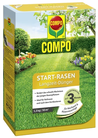 Een compo start-rasen langwerkzame meststof 3 kg voor 100 qm koop je bij NiceSupplies.nl