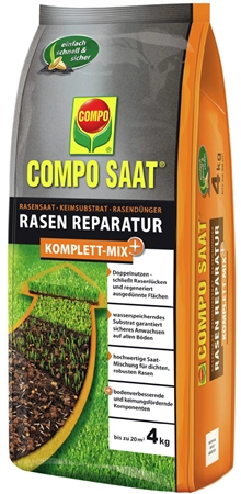 Een compo zaad rasen-reparatie volledig mix en 4 kg voor 20m2 koop je bij NiceSupplies.nl