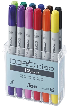 Een copic marker ciao 12 stuks set koop je bij NiceSupplies.nl