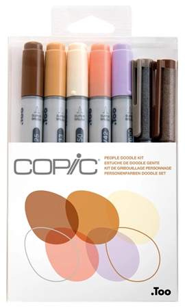 Een copic marker ciao 7er set doodle kit people koop je bij NiceSupplies.nl