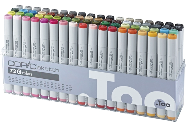 Een copic marker sketch 72 stuks set c koop je bij NiceSupplies.nl