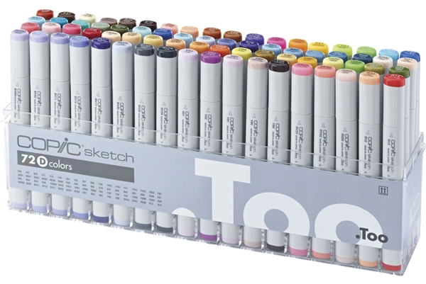 Een copic marker sketch 72 stuks set d koop je bij NiceSupplies.nl