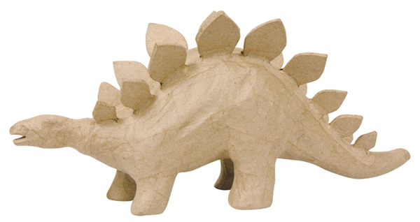 Een décopatch papier-mache-figuur stegosaurus 150 mm koop je bij NiceSupplies.nl