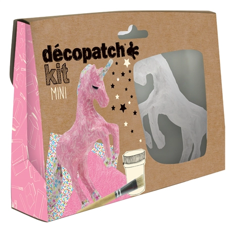 Een décopatch papier-mache-set eenhoorn 5-delig koop je bij NiceSupplies.nl