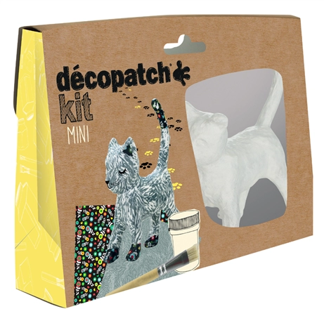 Een décopatch papier-mache-set katze 5-delig koop je bij NiceSupplies.nl