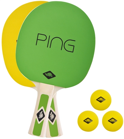 Een donic schildkrot ping pong set groen/geel koop je bij NiceSupplies.nl