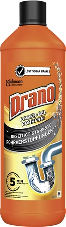 Een drano abflussreiniger power-gel rohrfrei 1 liter koop je bij NiceSupplies.nl