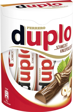 Een duplo chocoriegel 10 stuks box inhoud 182 g koop je bij NiceSupplies.nl