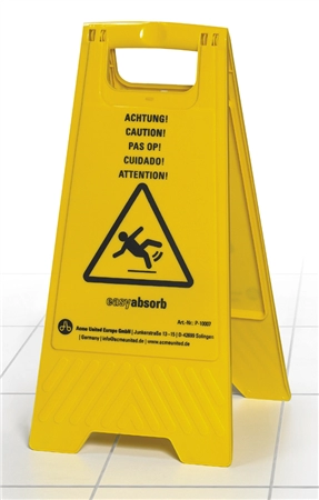 Een easyabsorb warnschild achtung slipgefahr geel koop je bij NiceSupplies.nl