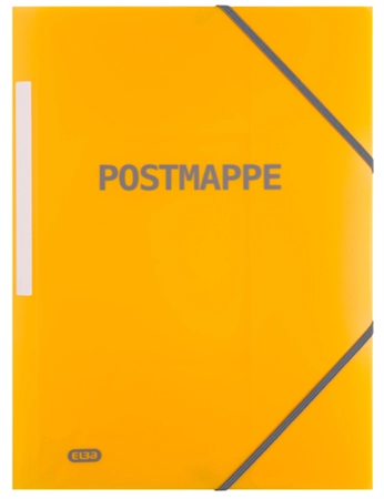 Een elba postmap din a4 pp transparant-geel koop je bij NiceSupplies.nl