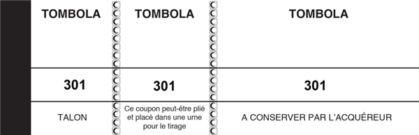 Een elve bloc tombola 50x150mm jaune canari koop je bij NiceSupplies.nl