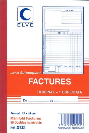 Een elve manifold factures 140x105mm duplo koop je bij NiceSupplies.nl