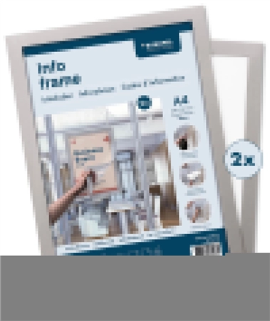 Een europel magnetische frames info frame din a4 rood koop je bij NiceSupplies.nl