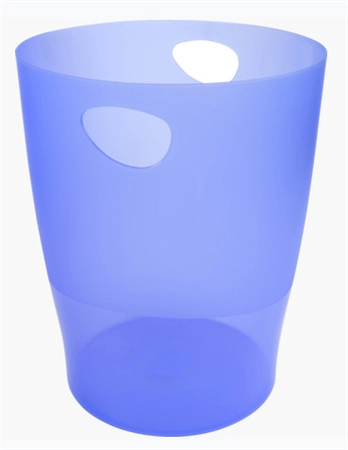 Een exacompta prullenbak ecobin 15 liter eisblauw koop je bij NiceSupplies.nl