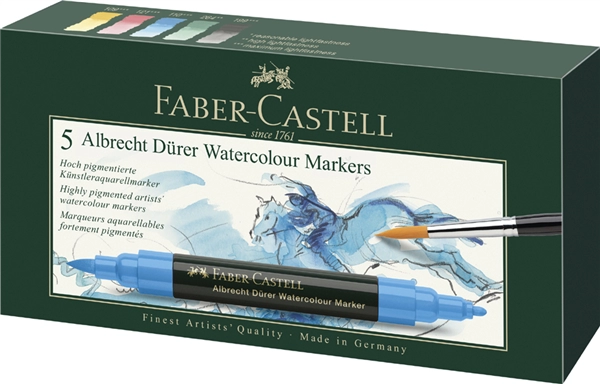 Een faber-castell aquarelmarker albrecht durer 10 stuks etui koop je bij NiceSupplies.nl