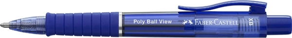 Een faber-castell balpen met drukknop poly bal view groen koop je bij NiceSupplies.nl