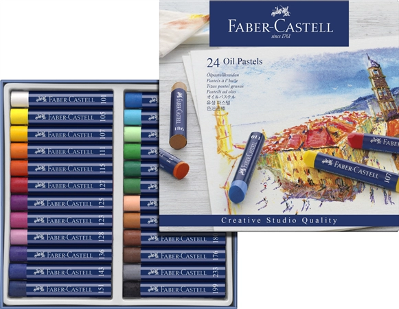 Een faber-castell pastelkrijt studio quality 12 stuks etui koop je bij NiceSupplies.nl