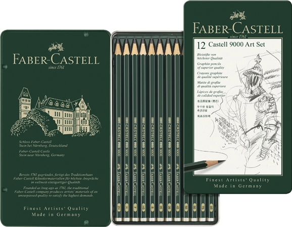 Een faber-castell potlood castell 9000 12 stuks art set koop je bij NiceSupplies.nl