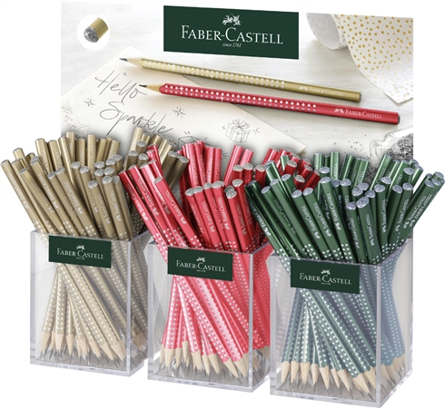 Een faber-castell potlood grip sparkle herbst 3stuks koker koop je bij NiceSupplies.nl