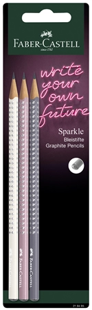 Een faber-castell potloodset grip sparkle sommer blisterkaart koop je bij NiceSupplies.nl