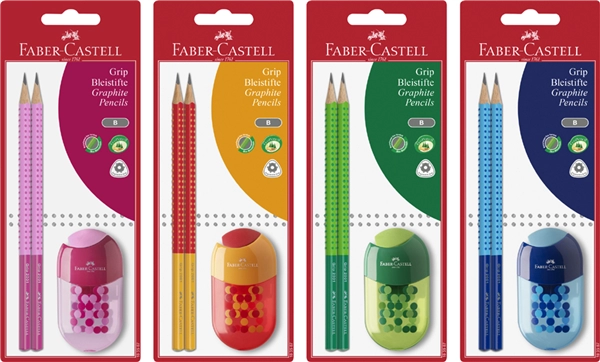 Een faber-castell schrijfset grip two tone blisterkaart koop je bij NiceSupplies.nl