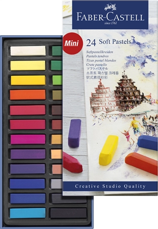 Een faber-castell soft pastelkrijt creatief studio 48 stuks etui koop je bij NiceSupplies.nl