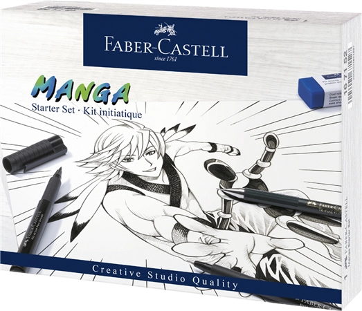 Een faber-castell tekenpen pitt artist pen set manga advanced koop je bij NiceSupplies.nl