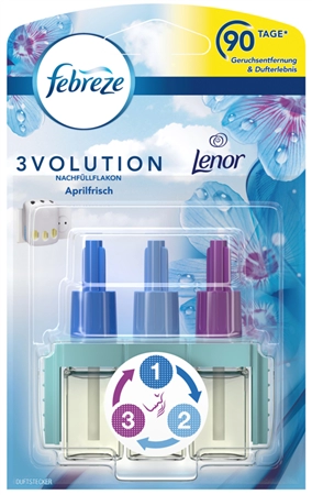 Een febreze navulflacon 3volution lenor aprilfris koop je bij NiceSupplies.nl