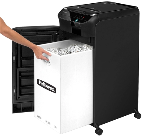 Een fellowes papiervernietiger automax 550c snippers 4x38mm koop je bij NiceSupplies.nl