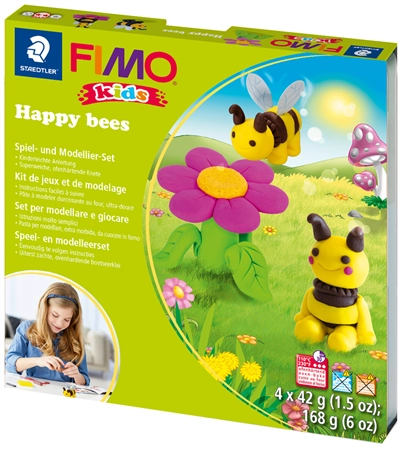 Een fimo kids boetseer-set form en play happy bees level 3 koop je bij NiceSupplies.nl