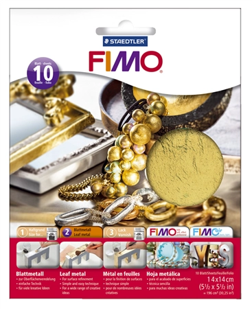 Een fimo velmetaal goud 10 vel koop je bij NiceSupplies.nl