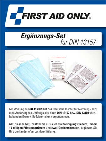 Een first aid only ergänzungsset voor normaktualisierung din13157 koop je bij NiceSupplies.nl