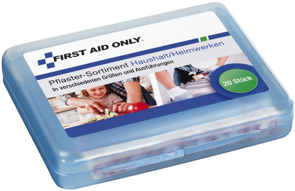 Een first aid only pleister-box haushalt/heimwerken koop je bij NiceSupplies.nl