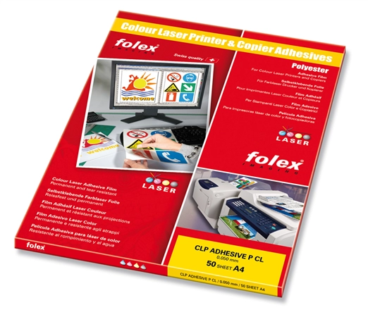 Een folex color-laserfolie din a4 zelfklevend transparant koop je bij NiceSupplies.nl