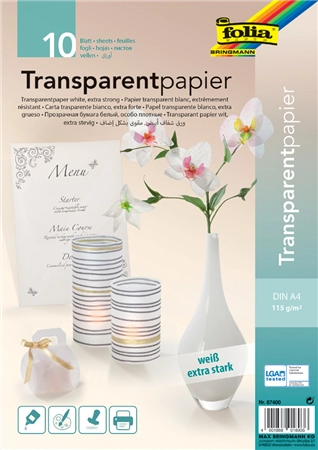 Een folia Transparentpap koop je bij NiceSupplies.nl